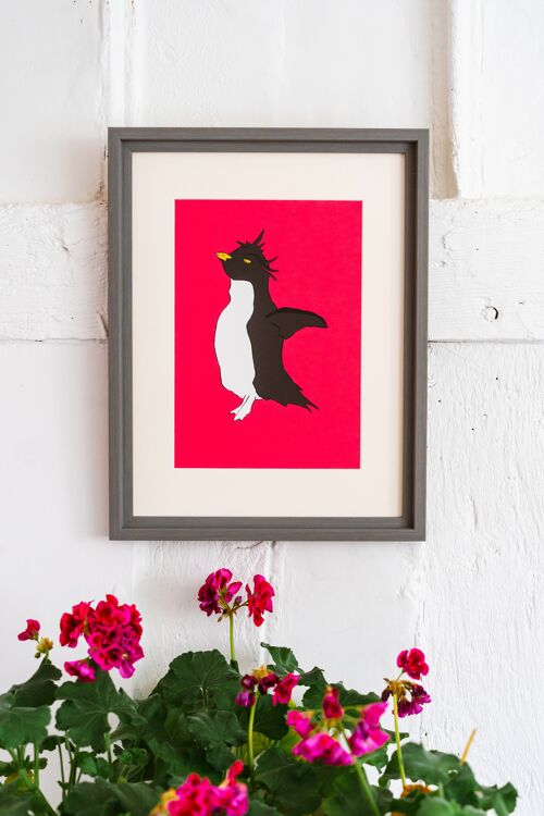 Penguin Giclee Print - Framed