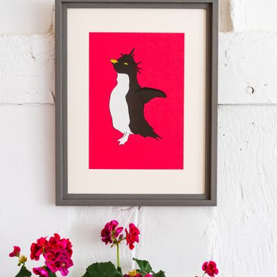 Penguin Giclee Print - Framed