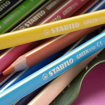 Crayons de couleur - Etui carton x 12 STABILO GREENtrio 4