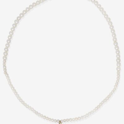 Isabella Pearl And Sky Blue Cameo Necklace