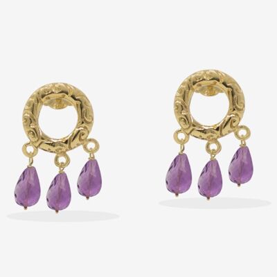 Liberty Gold Vermeil Amethyst Ohrringe