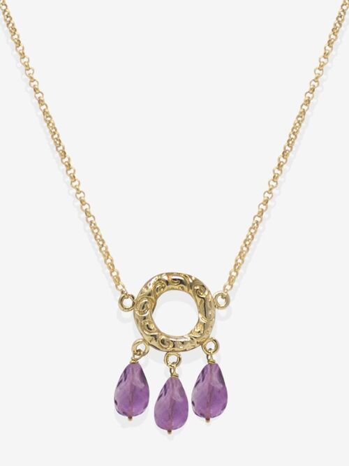 Liberty Gold Vermeil Amethyst Necklace