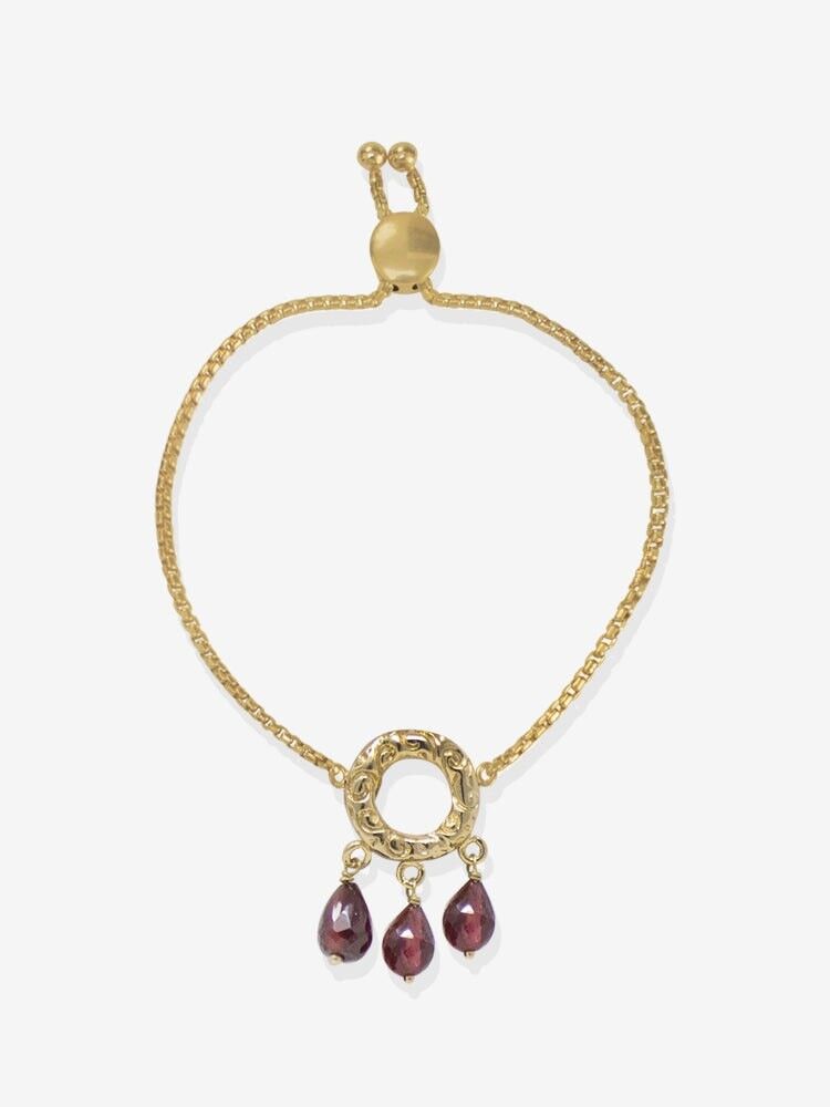 Pulsera Liberty de Plata Vermeil y Granates