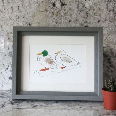 Mr & Mrs Duck Mini-Print