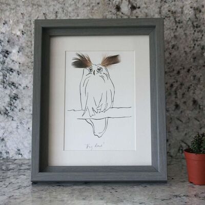 Big Ears Owl Mini Print