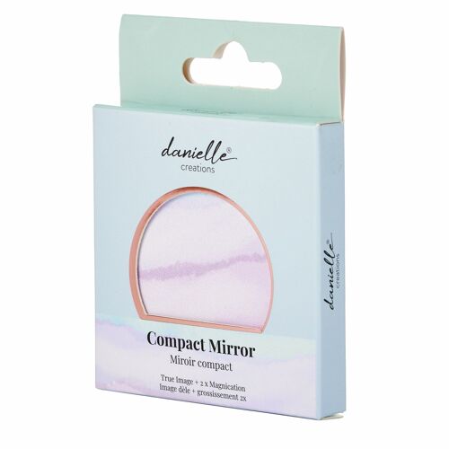 Pastel Compact Mirror - Purple