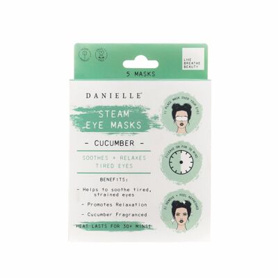 Cucumber Steam Eye Masks 5PK