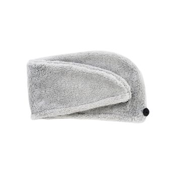 Serviette Turban Cheveux - Gris 1