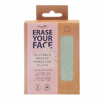 Lingette démaquillante Erase Your Face - Vert 1