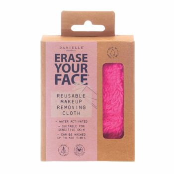 Lingette démaquillante écologique Erase Your Face - Rose 2