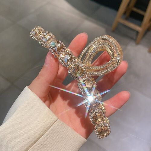 Rhinestone Transparent Hair Claw Clip