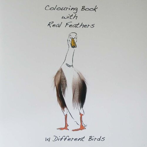 Colouring Book with Feathers - Runner Duck Cover
