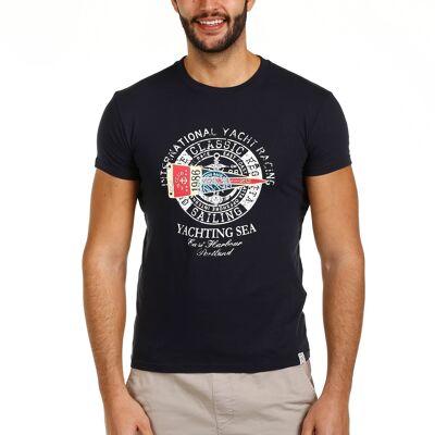 Camiseta Yachting Hombre The Time Of Bocha Nv1Cyach-Marino