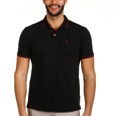 Polo Stripe Hombre The Time Of Bocha Nv1Pstrip-Negro