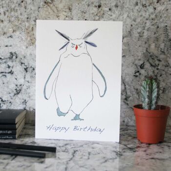 Carte d'anniversaire de pingouin de Rockhopper 1