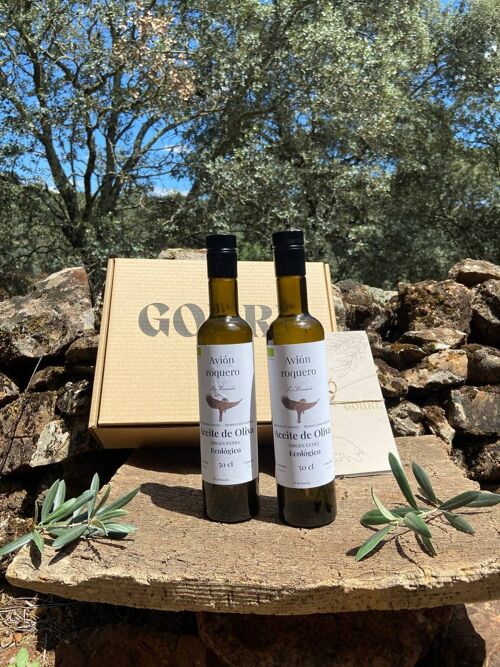 Caja de 2 botellas de aceite de oliva virgen extra ecológico