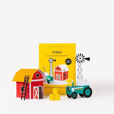 Maquette puzzle en papier 3D Texas