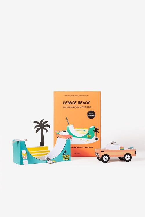 Kit créatif DIY pédagogique et écologique Venice Beach-activité manuelle-cadeau créatif