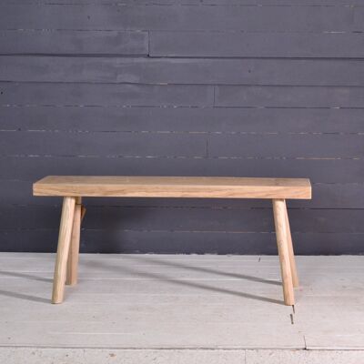 Solid wood bench, oak, interior bench, entrance hall bench