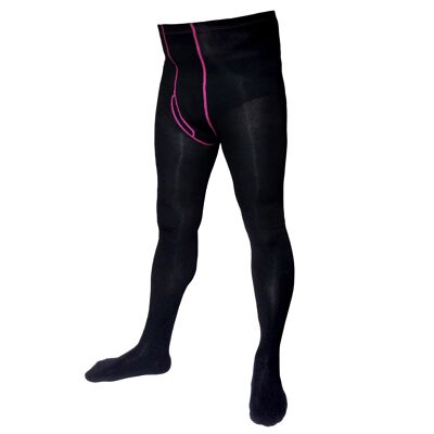 Tights for Men >>Colorful Seam: Pink<<
