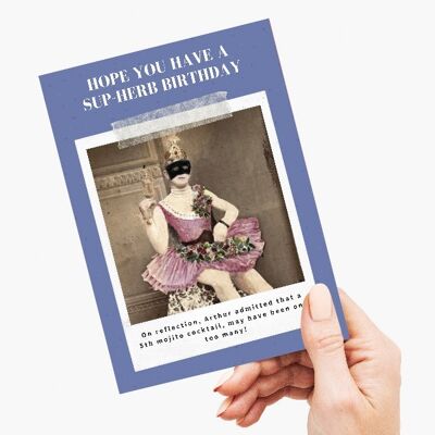 Arthur - Carte d'anniversaire avec un cadeau de graines - Humour/Funny