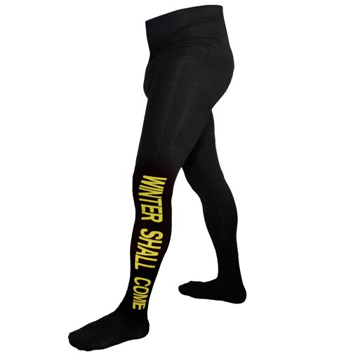 Tights for Men >>Winter Shall Come: Black and Yellow<<
