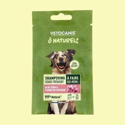 Shampoing naturel pour Chien Aloe Vera & Fleurs de cerisier  - 20g + 210ml d'eau = 250ml de shampoing