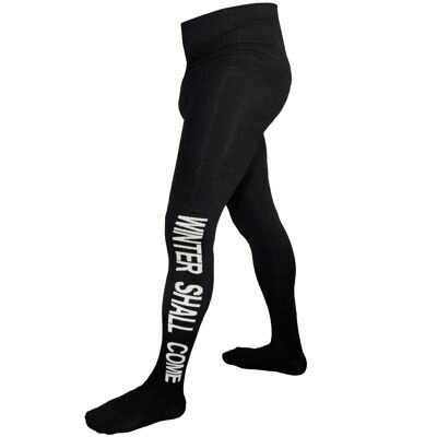 Tights for Men >>Winter Shall Come: Black and White<<
