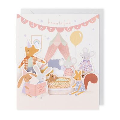 Beautiful Baby Girl Birthday Card