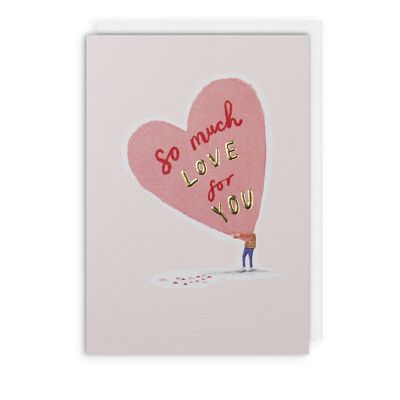 LOVE HEART Anniversary Wedding Valentine Card