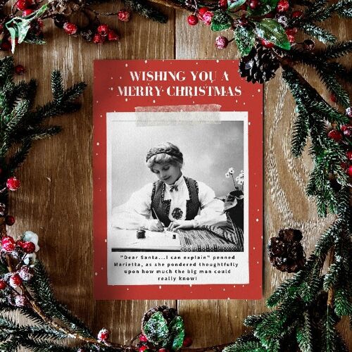 Naughty Marietta - Christmas Card With A Gift Of Seeds