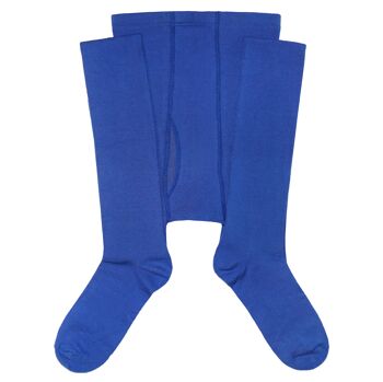 Collants Coton Homme >>Bleu Bleuet<< 1