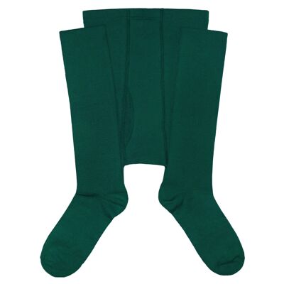 Dottie Bamboo Spotty Trainer Socks - Pea Green