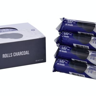 Hookah Hookah Chicha Charcoal 33mm - 10 Rollos - 100 carbones - 1 kg