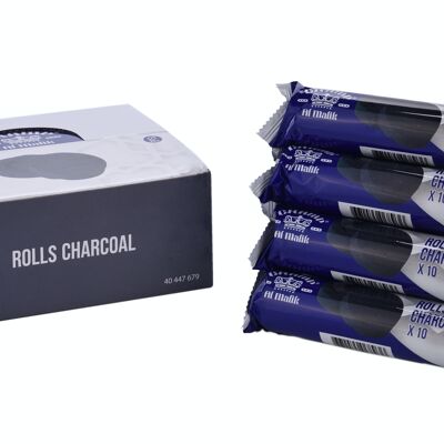 Charbon à Chicha Narguilé Hookah  33mm - 10 Rouleaux - 100 charbons- 1 kg