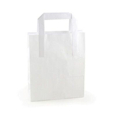 CB-31 - SOS White Carriers 7x10x9inch Sm (500) - Sold in 500x unit/s per outer