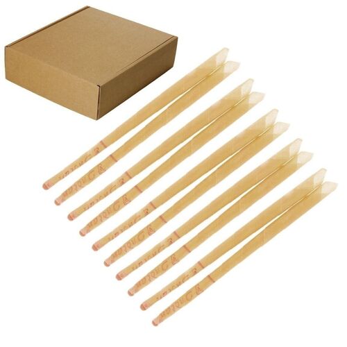 EarC-07C - CARTON UnScented Ear Candles - Natural - Sold in 100x unit/s per outer