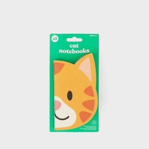 Cat Notebooks (pack of 3)