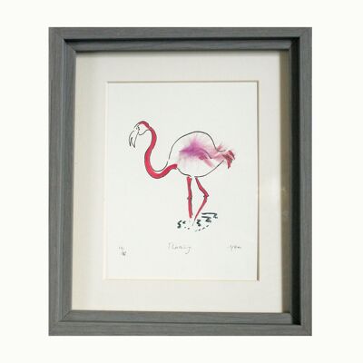 Flamingo Solo Print - Enmarcado