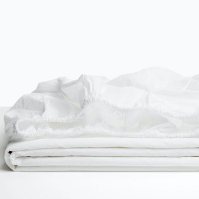 White fitted sheet