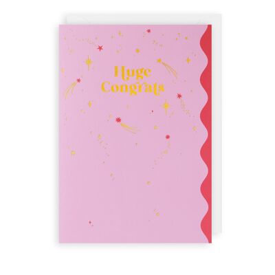 Huge Congrats Engagement Card