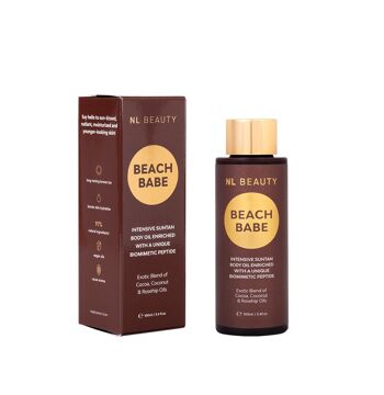BEACH BABE, Huile corporelle pour un bronzage rapide et une hydratation de la peau, 100 ml, NL Beauty™ 6