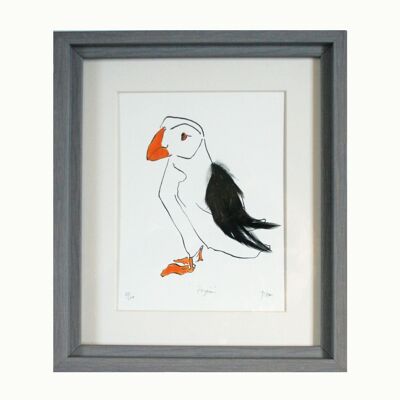 Puffin Print - Framed