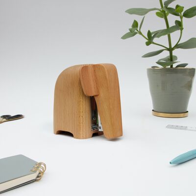 Large Wooden Elephant Stapler