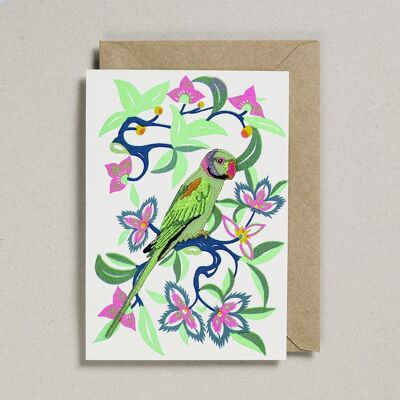 Riso Papercut Cards (Pack de 6) Iron on Parrot