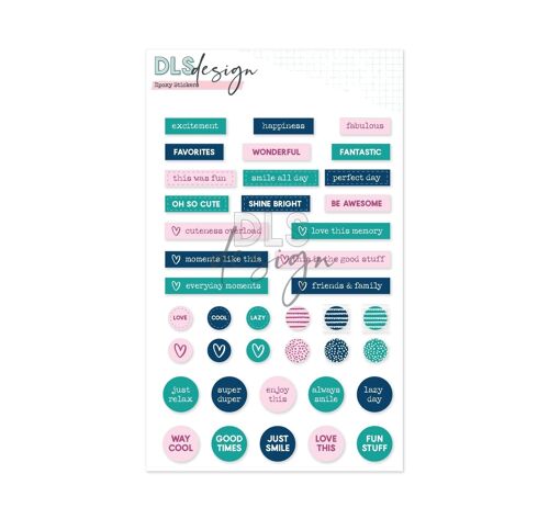 Epoxy Stickers Banners & Circles