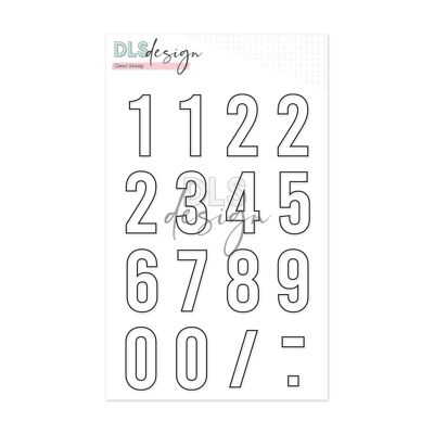 Clear Stamp Gilmo Big Numbers Outline
