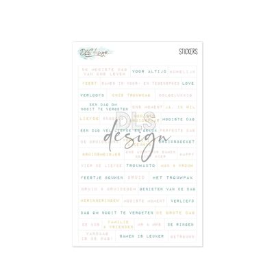 Word Stickers Our Moment (Dutch)