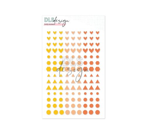 Puffy Stickers Essentials Shapes Yellow
