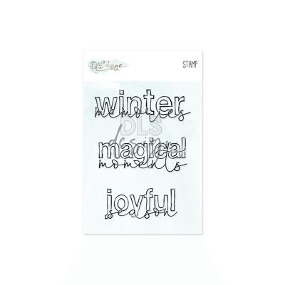 Tampon transparent Souvenirs d'hiver